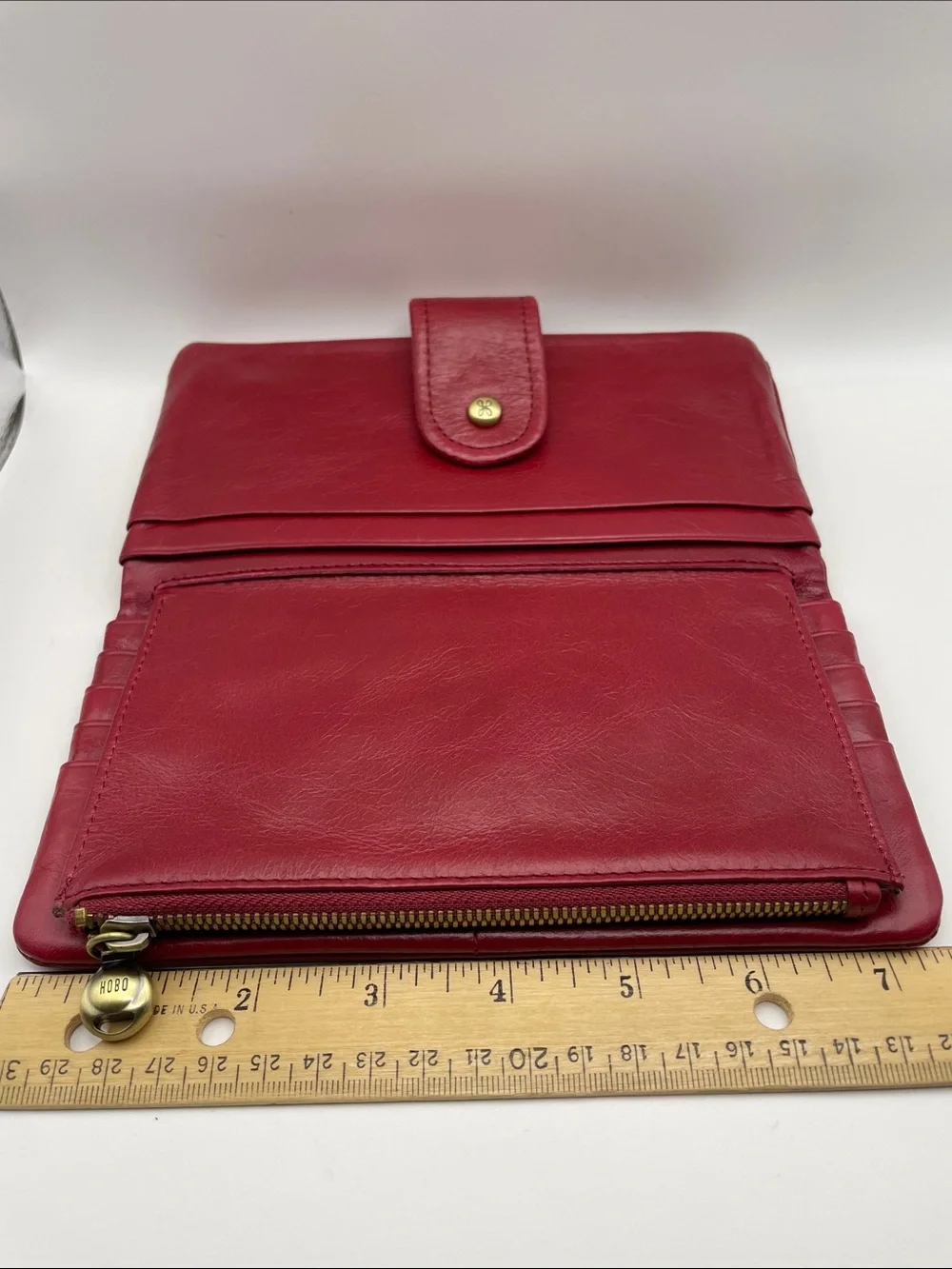 HOBO Torch Leather Wallet - Cardinal Red